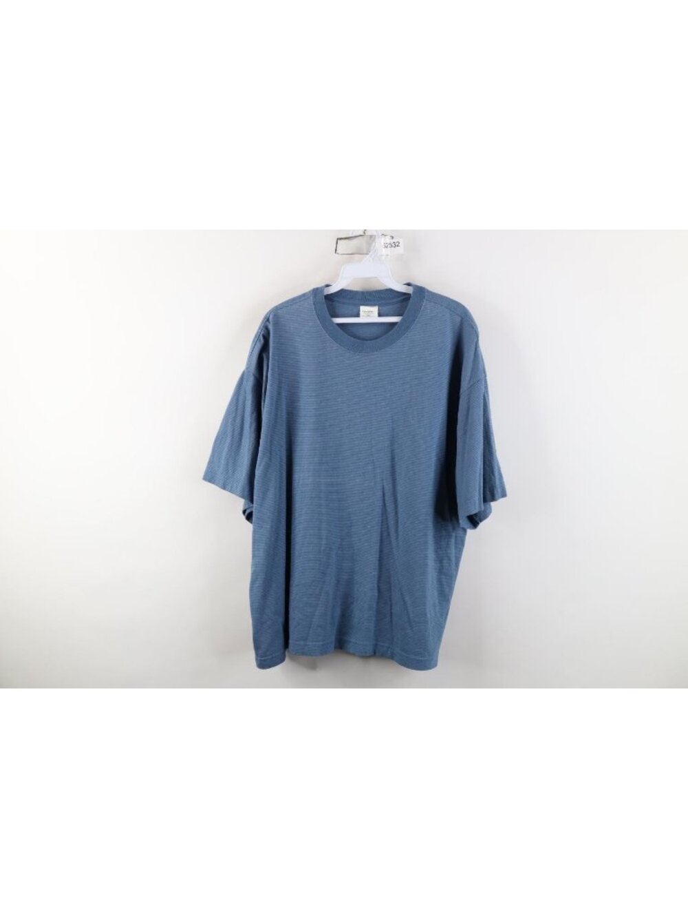 Vintage 90s Streetwear Mens Size XL Faded Striped Short Sleeve T-Shirt Blue